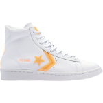 Кроссовки Converse Pro Leather High Hi-Vis Collection - White Flash Orange, белый - фото