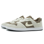 Кроссовки Nike SB Alleyoop Skateboarding Shoes Men Low-top Brown/White, цвет Off White - фото 3