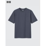 Футболка с круглым вырезом Uniqlo, серый - фото