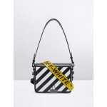 Сумка Off-White Diag Flap, черный/белый - фото 2