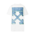 Футболка Off-White Marker Short-Sleeve Over Tee 'White/Blue', белый - фото 2