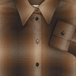 Рубашка MM6 Maison Margiela Plaid Shirt 'Brown', коричневый - фото 3