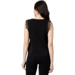 Блузка Vince Camuto Sleeveless Blouse with Trim, цвет Rich Black - фото 2