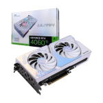 Видеокарта Colorful iGame GeForce RTX 4060 Ti Ultra W DUO OC, 16 ГБ, белый - фото