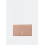 Кошелек PRADA Saffiano leather small wallet, бежевый - фото