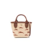 Longchamp сумка-корзина Le Panier Pliage, нейтральный цвет - фото