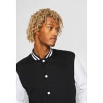 Куртка Urban Classics 2-TONE COLLEGE SWEATJACKET, цвет black/white - фото 6