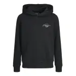 Детская толстовка с капюшоном Jack & Jones "JJFERRIS SWEAT HOOD JNR" Jack & Jones Junior, черный - фото