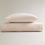 Детский пододеяльник Zara Home Gingham, розовый - фото