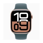 Умные часы Apple Watch Series 10 (GPS), 46 мм, Rose Gold Aluminum Case/Lake Green Sport Band - S/M - фото 2