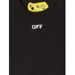 Off-White Kids платье-футболка Off Stamp, черный - фото 3