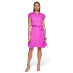 Платье DKNY, Triple Sleeve Tie Waist Dress - фото