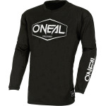 Джерси Oneal Element Cotton Hexx V.22 молодежный мотокросс, черный/белый - фото