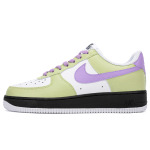 Кроссовки Nike Air Force 1 Skateboarding Shoes Men Low-top Black/white/purple, зеленый - фото