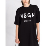 MSGM платье-футболка с логотипом, черный - фото 2