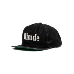 RHUDE logo-embroidered denim baseball cap, черный - фото