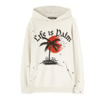 Худи Palm Angels GD Sunset Palm Hoody 'Off White', белый - фото