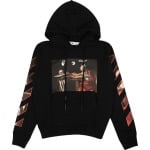 Худи Off-White Caravaggio Slim Hoodie 'Black/Red', черный - фото