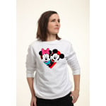 Толстовка MICKEY MOUSE MICKEY MINNIE HEART Disney, белый - фото