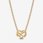 Колье Pandora Sparkling Infinity Heart, 19,7 дюйма, позолоченный - фото 3