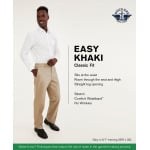 Мужские брюки easy classic fit цвета хаки стрейч Dockers, черный - фото 4