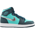 Кроссовки Air Jordan 1 Retro High GS Hyper Jade, синий - фото