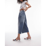 Бриджи Topshop Lowslung Capri, синий - фото 2