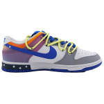 Кроссовки Nike Dunk Skateboarding Shoes Men Low-top White Blue, синий - фото 2