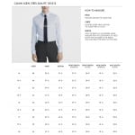 Мужская классическая рубашка slim fit non iron performance с воротником в елочку Calvin Klein, синий - фото 8