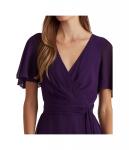 Платье LAUREN Ralph Lauren, Crinkle Georgette Surplice Dress - фото 3