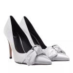 Туфли ryal 100mm metallic bow court shoe Ted Baker, серебряный - фото