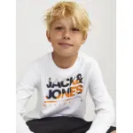 Рубашка с длинными рукавами для подростков Jack & Jones "JJLUKE TEE LS CREW NECK 2PK MP JNR" Jack & Jones Junior, белый - фото 3