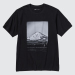 Футболка Uniqlo Peace For All Daido Moriyama с графикой, черный - фото