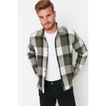 Рубашка Trendyol Lumberjack в клетку, темно-зеленый - фото 4