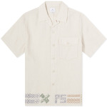 Рубашка Paul Smith Ps Embroidered Vacation Shirt, коричневый - фото