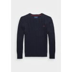 Вязаный свитер CABLE-KNIT COTTON JUMPER Ralph Lauren, синий - фото 2