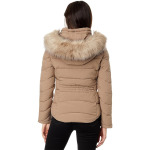 Пуховик Calvin Klein Short Faux Fur Trim Puffer, цвет Owl - фото