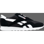 Кроссовки classic leather nylon 'black white' Reebok, черный - фото