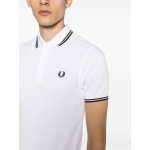 Fred Perry рубашка поло с логотипом, белый - фото 5