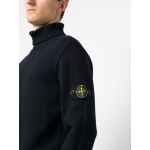 Stone Island джемпер с высоким воротником и нашивкой Compass, синий - фото 5