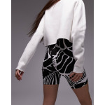 Шорты Topshop Abstract Animal Printed, черный/белый - фото 4