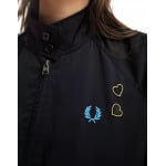 Черная куртка Харрингтон с лавровым венком Fred Perry - фото 3