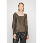 Свитшот DKNY CUT OUT TOP, цвет dark gold/black - фото 3