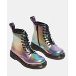 Кожаные ботинки для девочек 1460 Rainbow Crinkle Dr. Martens, мультиколор - фото 3