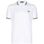 Fred Perry рубашка поло с логотипом, белый - фото