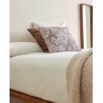 Пододеяльник Zara Home Cotton Percale Duvet, 300 нитей, кремовый - фото 4