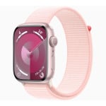 Умные часы Apple Watch Series 9 (GPS), 45мм, Pink Aluminum Case/Pink Sport Loop - Onesize - фото