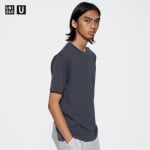 Футболка Uniqlo U Crew Neck, серый - фото