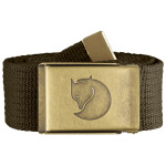 Ремень Fjällräven Canvas Brass Belt 4 cm, цвет Dark Olive - фото