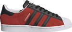Adidas black best sale and red superstar